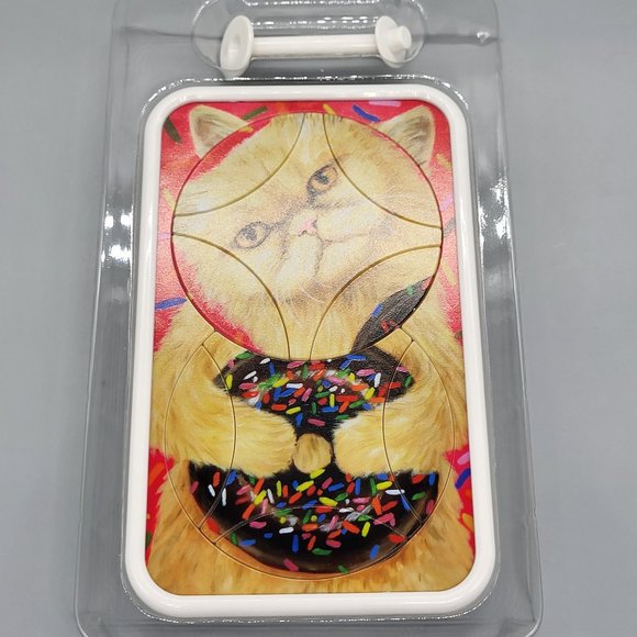 Twin Spin - Donut Cat The Rotating Discs Puzzle NIB - Picture 3 of 4